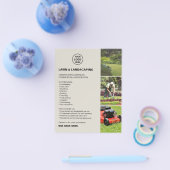 Landschapsdiensten voor het onderhoud van gazons flyer (Enkel)