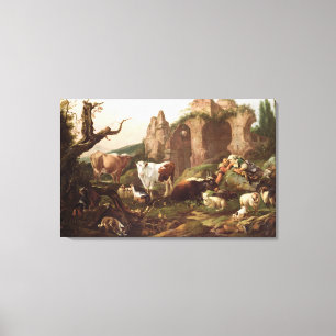 Landschapsdieren 1685 canvas afdruk