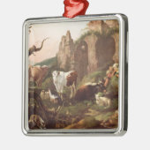 Landschapsdieren 1685 metalen ornament (Links)