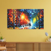 Landschapsdoek Schilderij Stadspark Posters Prin Canvas Afdruk (Insitu (Woonkamer))