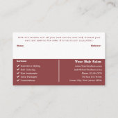 Landschapsformaat Vierkante Logo Dubbele Kleur Haa Aanbevelingskaartje (Achterkant)