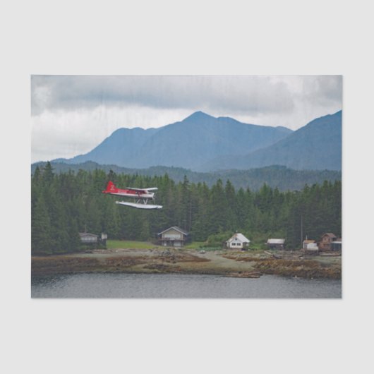 Landschapsfoto Alaska Floatplane Tissuepapier (Voorkant)
