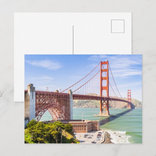 Landschapsfoto Golden Gate Bridge Briefkaart (Voorkant / Achterkant)