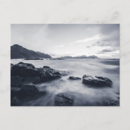 Landschapsfoto langs de kust feestdagenkaart