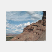 Landschapsfoto Noord-raam Arch Utah Fleece Deken (Voorkant (Horizontaal))