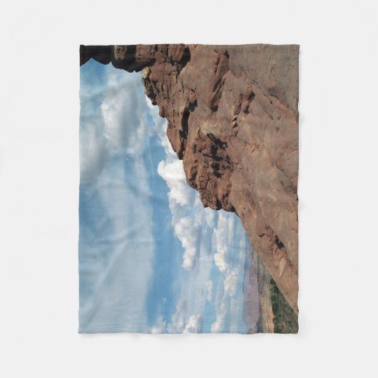 Landschapsfoto Noord-raam Arch Utah Fleece Deken (Voorkant)