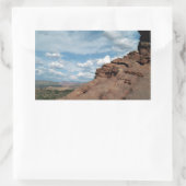 Landschapsfoto Noord-raam Arch Utah Rechthoekige Sticker (Tas)