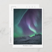Landschapsfoto Noordelijke lichten Briefkaart (Voorkant / Achterkant)