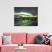 Landschapsfoto Noordelijke lichten Canvas Afdruk (Insitu (Woonkamer))