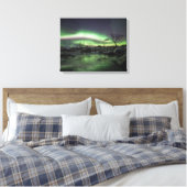 Landschapsfoto Noordelijke lichten Canvas Afdruk (Insitu (Slaapkamer))