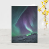 Landschapsfoto Noordelijke lichten Kaart (Gele Bloem)