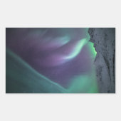 Landschapsfoto Noordelijke lichten Rechthoekige Sticker (Voorkant)