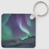 Landschapsfoto Noordelijke lichten Sleutelhanger (Achterkant)