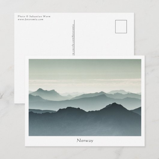 Landschapsfoto Noorwegen Briefkaart (Voorkant / Achterkant)