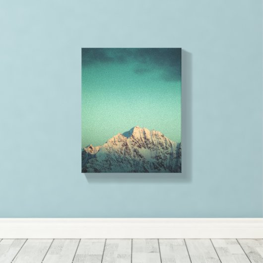 Landschapsfoto Noorwegen Canvas Afdruk (Insitu (Houten vloer))