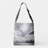Landschapsfoto Noorwegen Crossbody Tas (Achterkant)