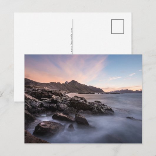 Landschapsfoto Noorwegen Feestdagenkaart (Voorkant / Achterkant)