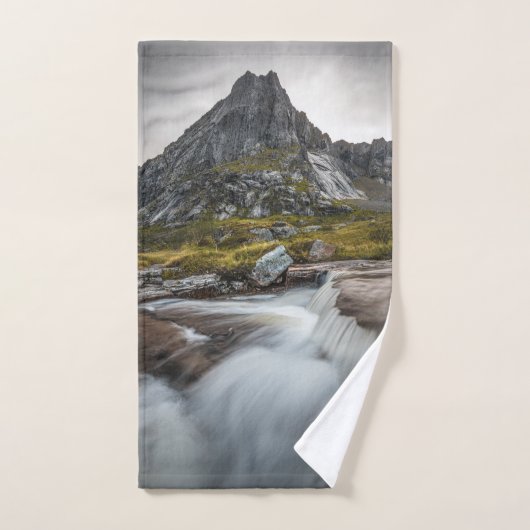 Landschapsfoto Noorwegen Handdoek (Handdoek)