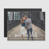 Landschapsfoto Sla de datum magneet bruiloft op (Voorkant / Achterkant)