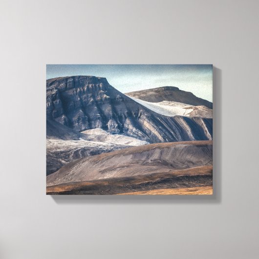 Landschapsfoto Spitsbergen Canvas Afdruk (Voorkant)