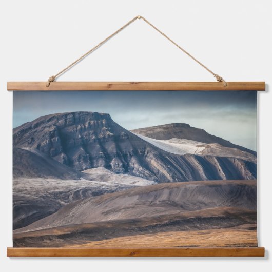 Landschapsfoto Spitsbergen Hangend Wandkleed (Voorkant)