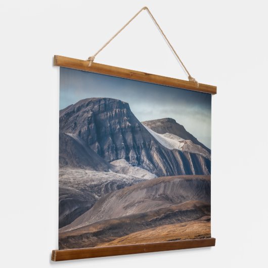 Landschapsfoto Spitsbergen Hangend Wandkleed (Gebogen)