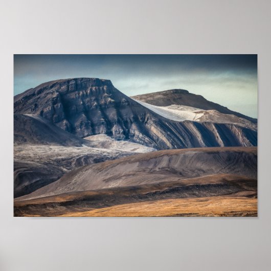 Landschapsfoto Spitsbergen Poster (Voorkant)