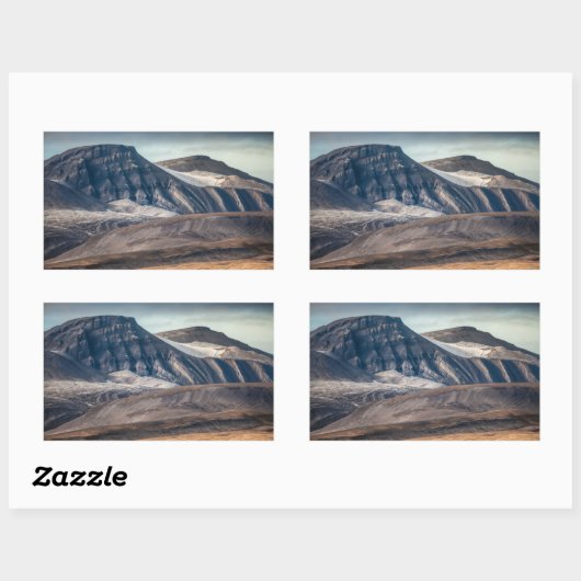 Landschapsfoto Spitsbergen Rechthoekige Sticker (Vel)