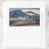 Landschapsfoto Spitsbergen Rechthoekige Sticker (Tas)
