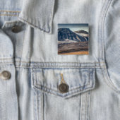 Landschapsfoto Spitsbergen Vierkante Button 5,1 Cm (In situ)