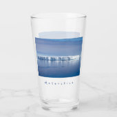 Landschapsfoto van Antarctica ijsberg met witte te Glas (Achterkant)