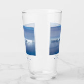 Landschapsfoto van Antarctica ijsberg met witte te Glas (Links)