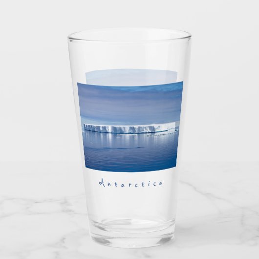 Landschapsfoto van Antarctica ijsberg met witte te Glas (Voorkant)