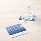 Landschapsfoto van Antarctica ijsberg met witte te Kartonnen Onderzetters (Insitu)