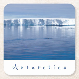 Landschapsfoto van Antarctica ijsberg met witte te Kartonnen Onderzetters