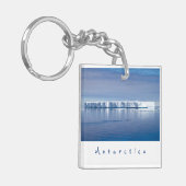 Landschapsfoto van Antarctica ijsberg met witte te Sleutelhanger (Voorkant Links)