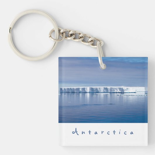 Landschapsfoto van Antarctica ijsberg met witte te Sleutelhanger (Voorkant)