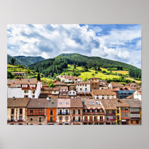 Landschapsfoto van Cantabrië, Spanje Poster