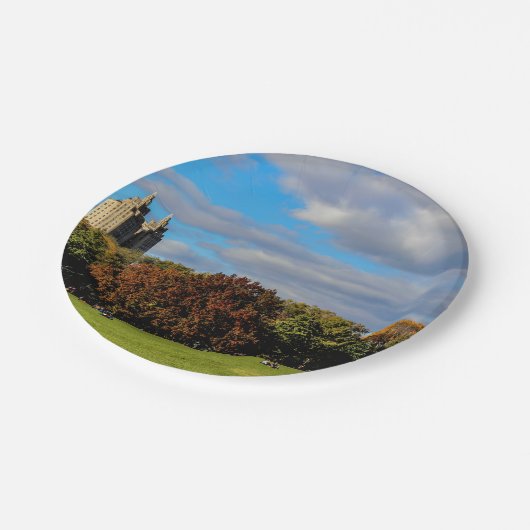 Landschapsfoto van Central Park Papieren Bordje (Gekanteld)