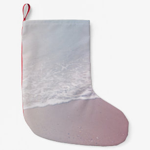 Landschapsfoto van de kust kleine kerstsok