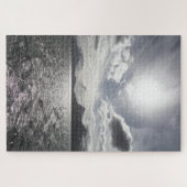 Landschapsfoto van de kust van Noorwegen Legpuzzel (Horizontaal)