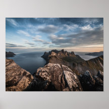 Landschapsfoto van de kust van Noorwegen