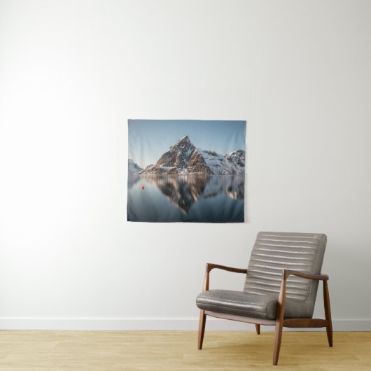 Landschapsfoto van de Lofoten-eilanden Wandkleed (In Situ (horizontaal))