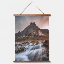 Landschapsfoto van de Noorse Lofoten-eilanden Hangend Wandkleed