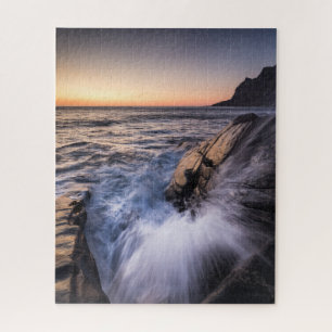 Landschapsfoto van de Noorse Lofoten-eilanden Legpuzzel