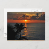 landschapsfoto van de tropische zonsondergang (Can Briefkaart (Voorkant / Achterkant)