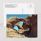 Landschapsfoto van Double Arch Desert Briefkaart (Voorkant / Achterkant)