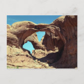 Landschapsfoto van Double Arch Desert Briefkaart (Voorkant)