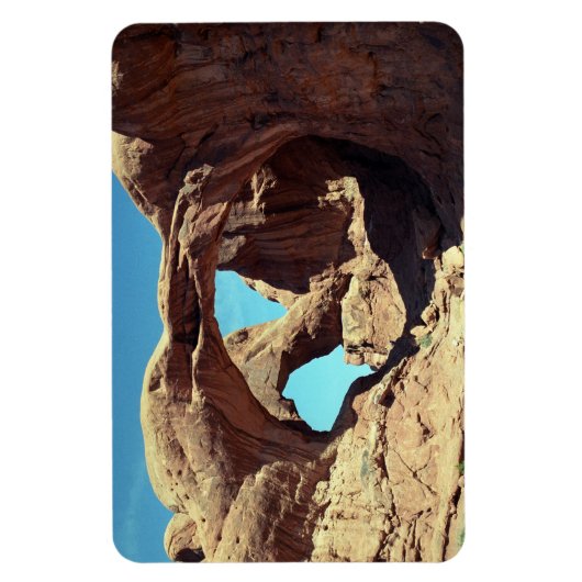 Landschapsfoto van Double Arch Desert Magneet (Verticaal)