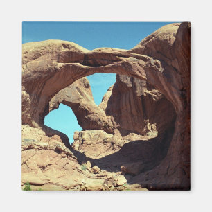 Landschapsfoto van Double Arch Desert Magneet